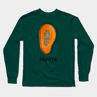 Papaya Fruit Long Sleeve T-Shirt